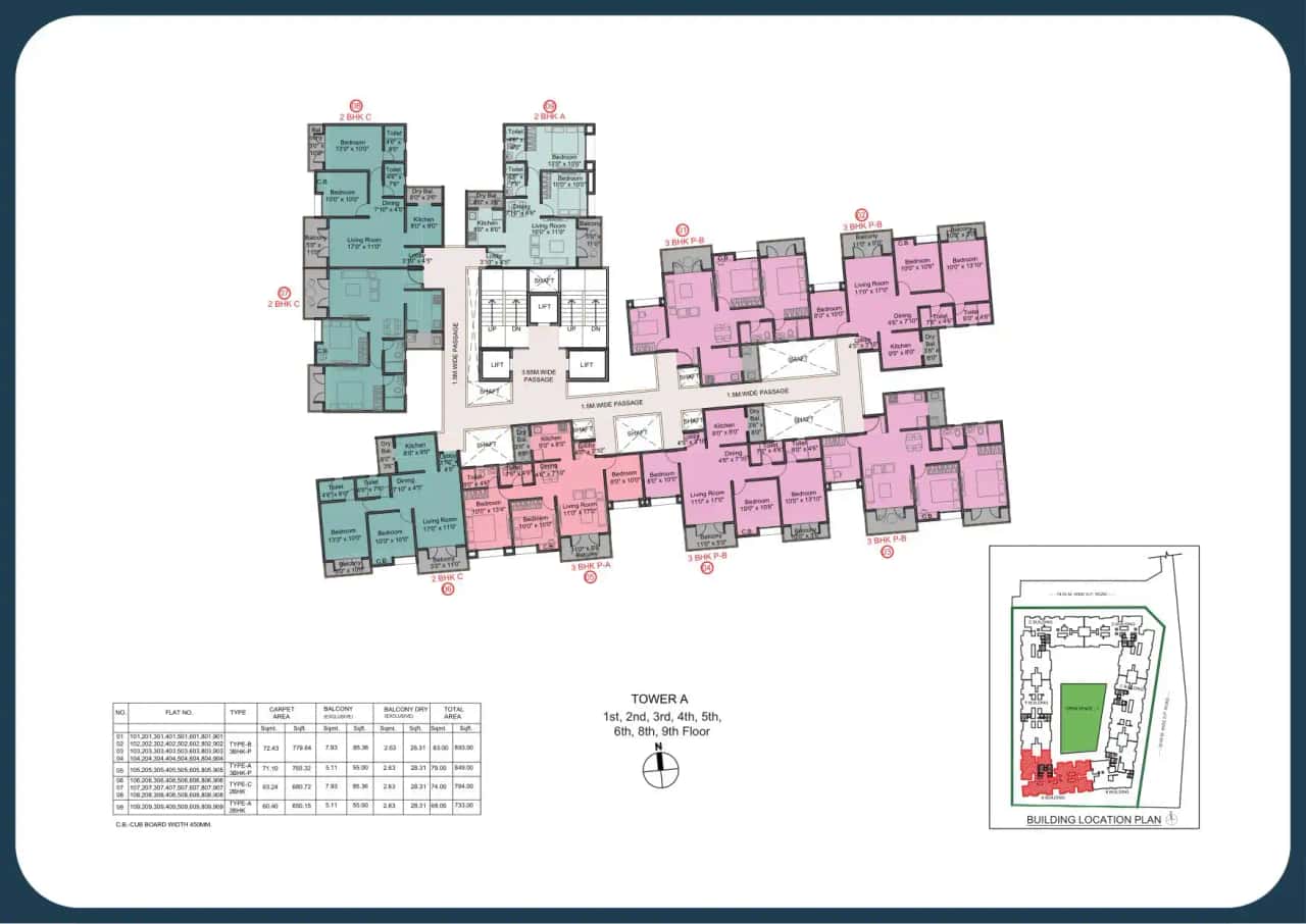 Kohinoor Viva City Floor plan 1