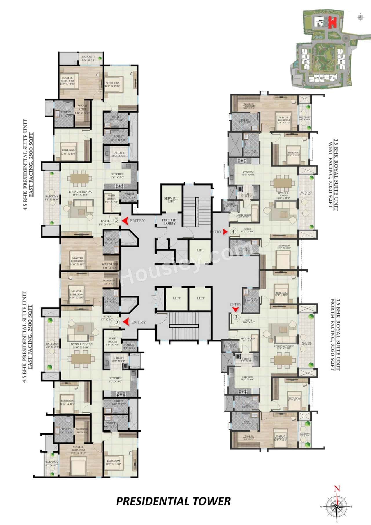 Abhee Aaria Floor plan 1
