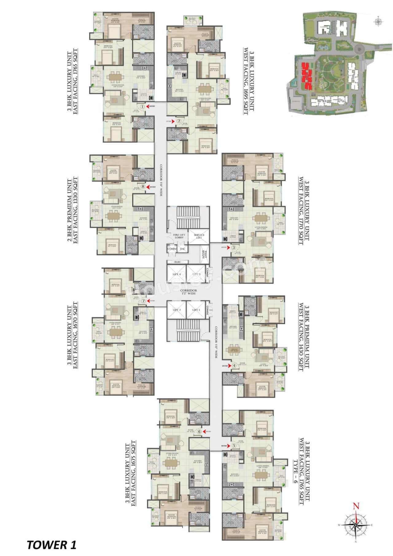 Abhee Aaria Floor plan 2