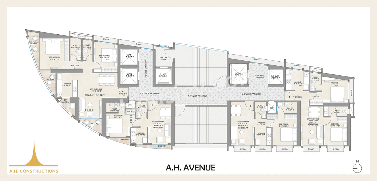 A.H. Avenue Floor Plan