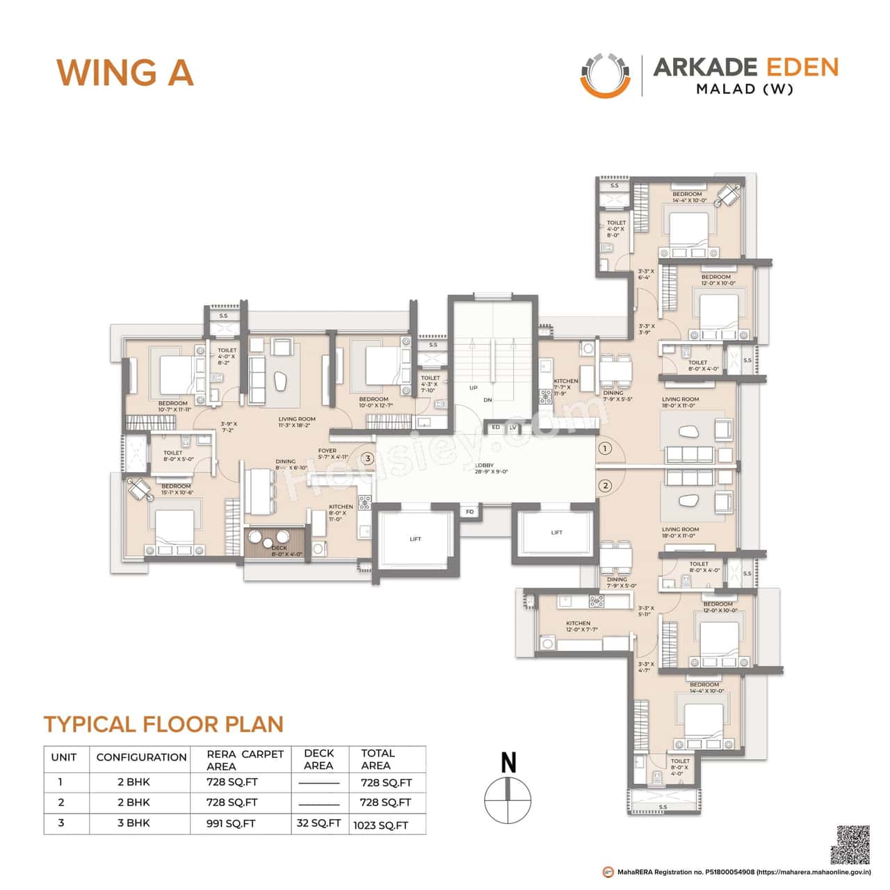 Arkade Eden Floor plan 1