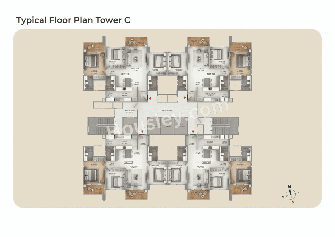 Purva Bliss Floor plan 3