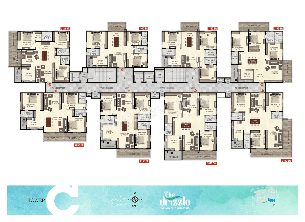 The Drizzle Floor plan 3