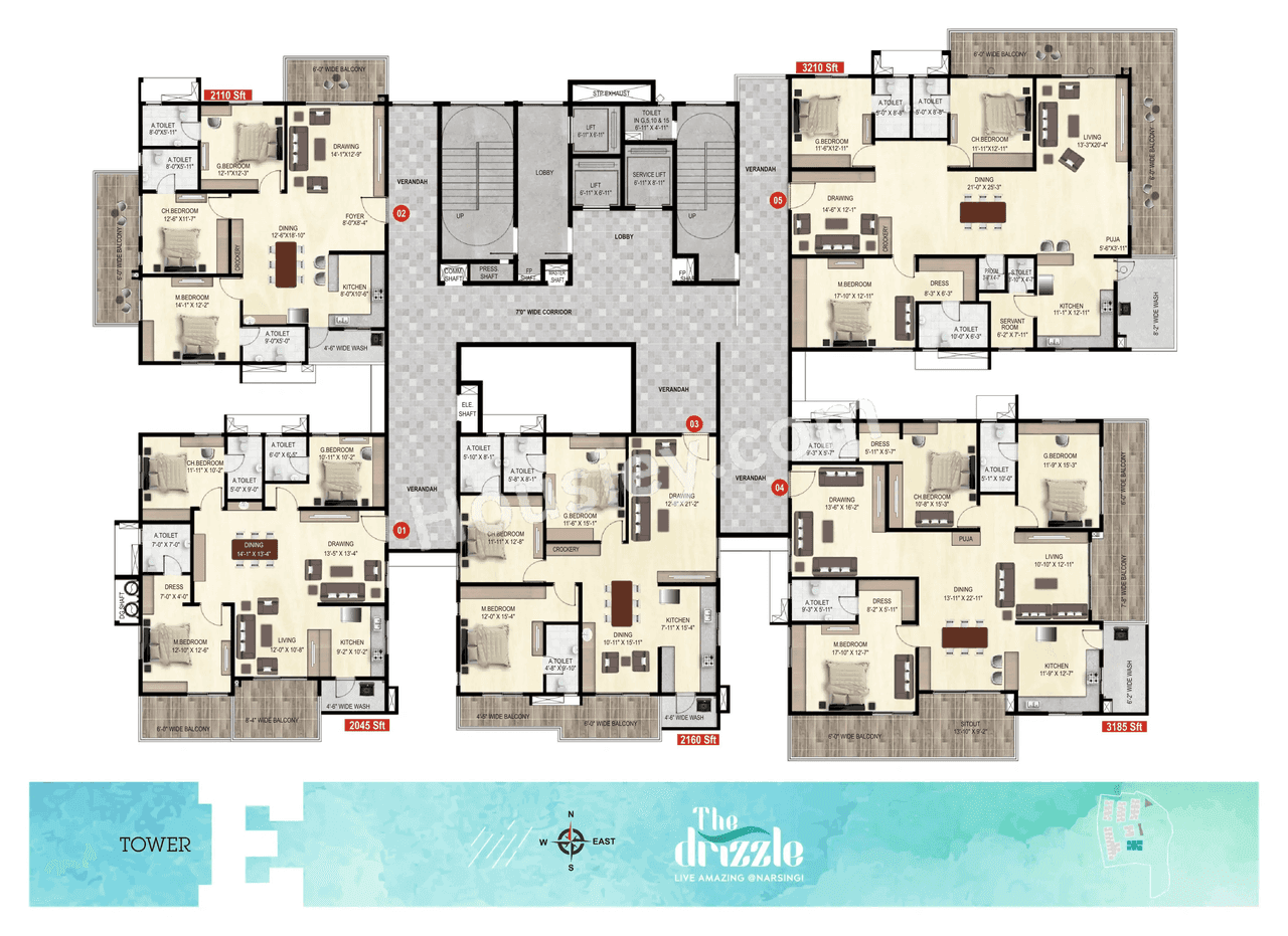 The Drizzle Floor plan 5