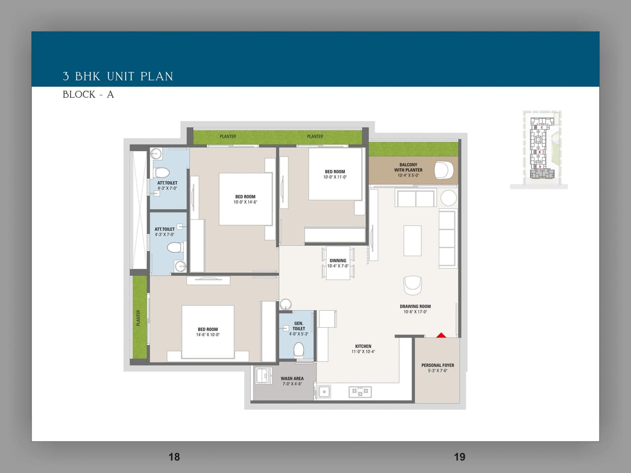 Unit plan - 767 sq.ft.