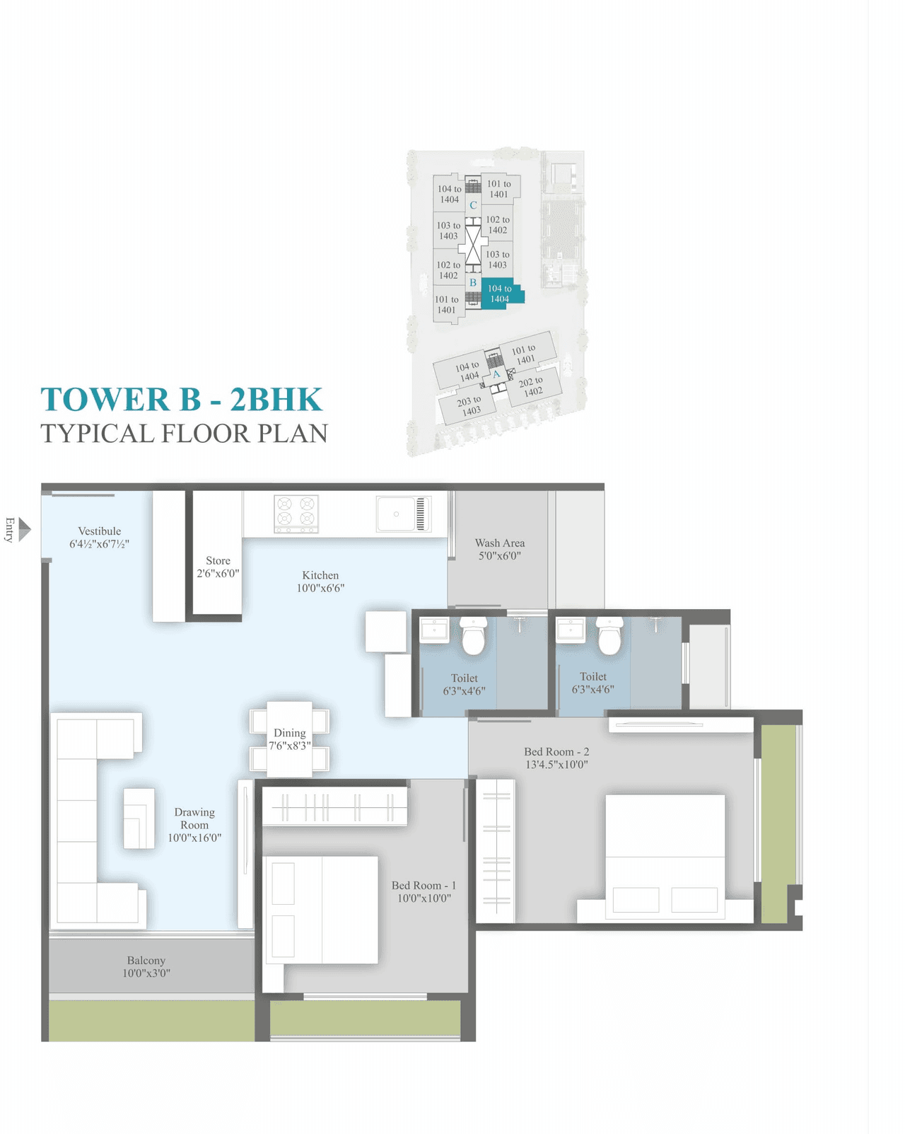 Unit plan - 612 sq.ft.