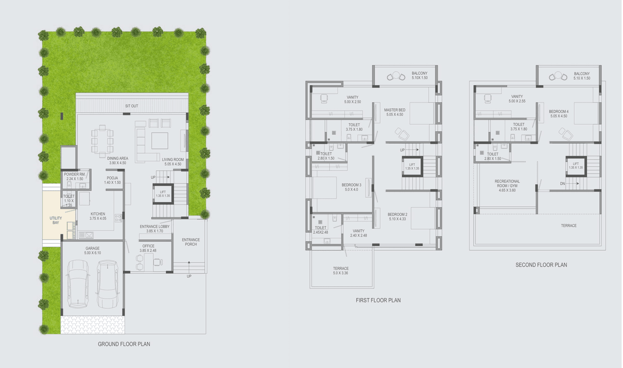 Paranjape The Rivolo Unit plan - 4600 sq.ft.