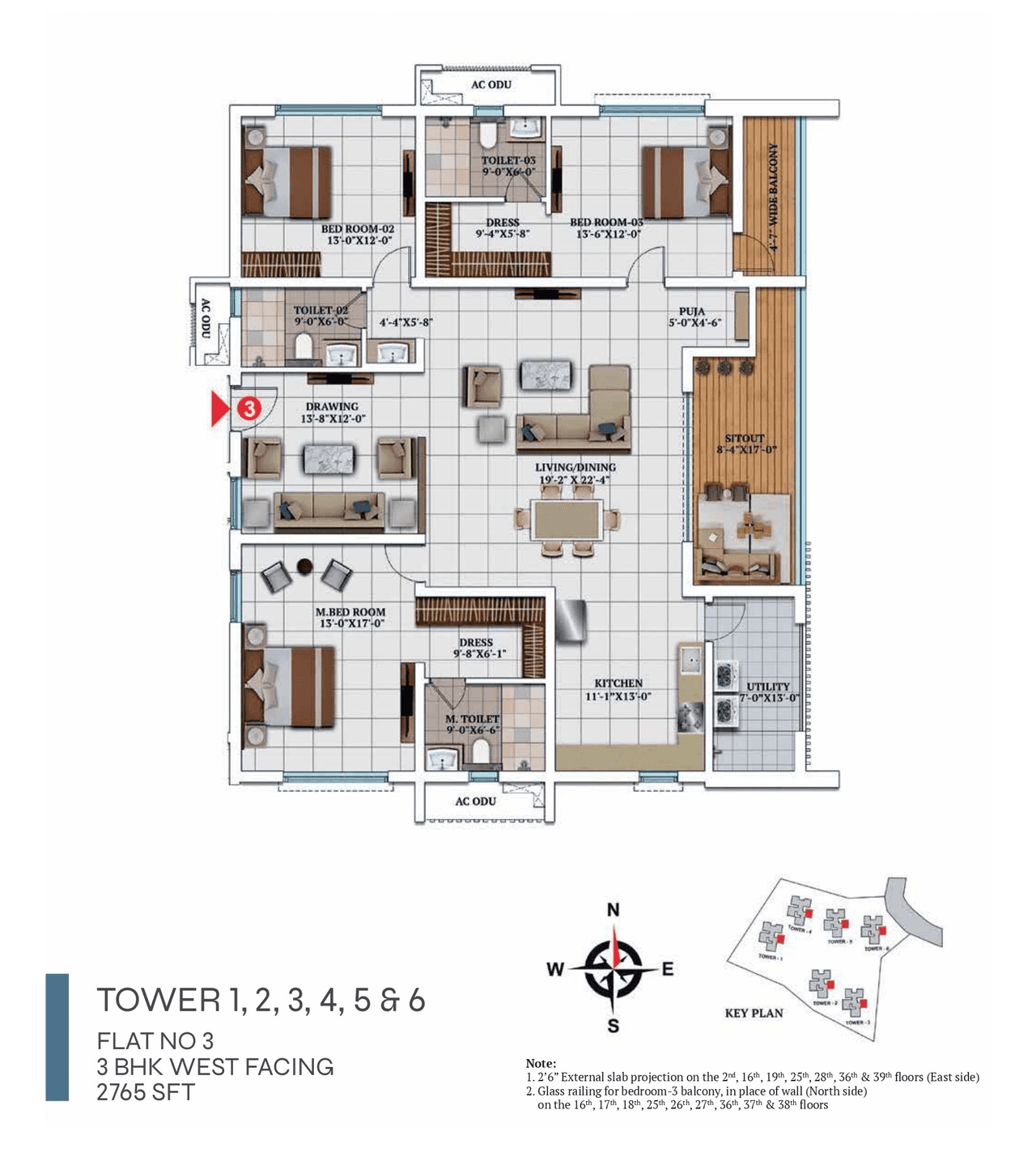 My Home Apas Unit plan - 1936 sq.ft.