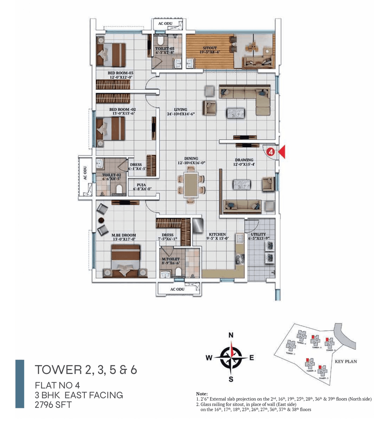 My Home Apas Unit plan - 1957 sq.ft.