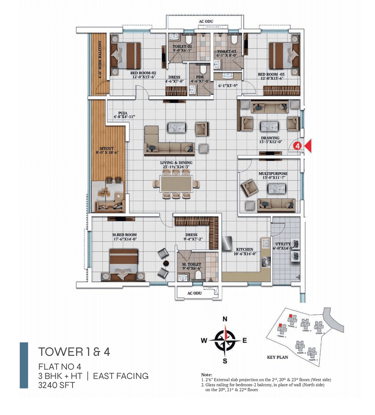 My Home Apas Unit plan - 2268 sq.ft.