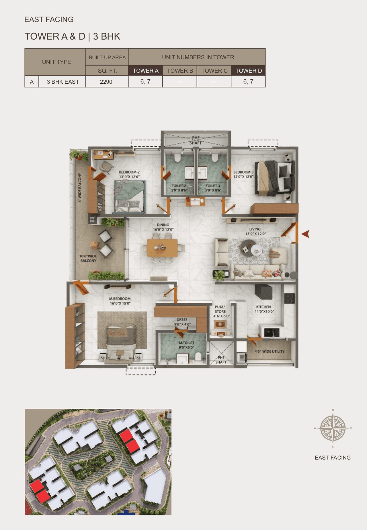 Unit plan - 1417 sq.ft.