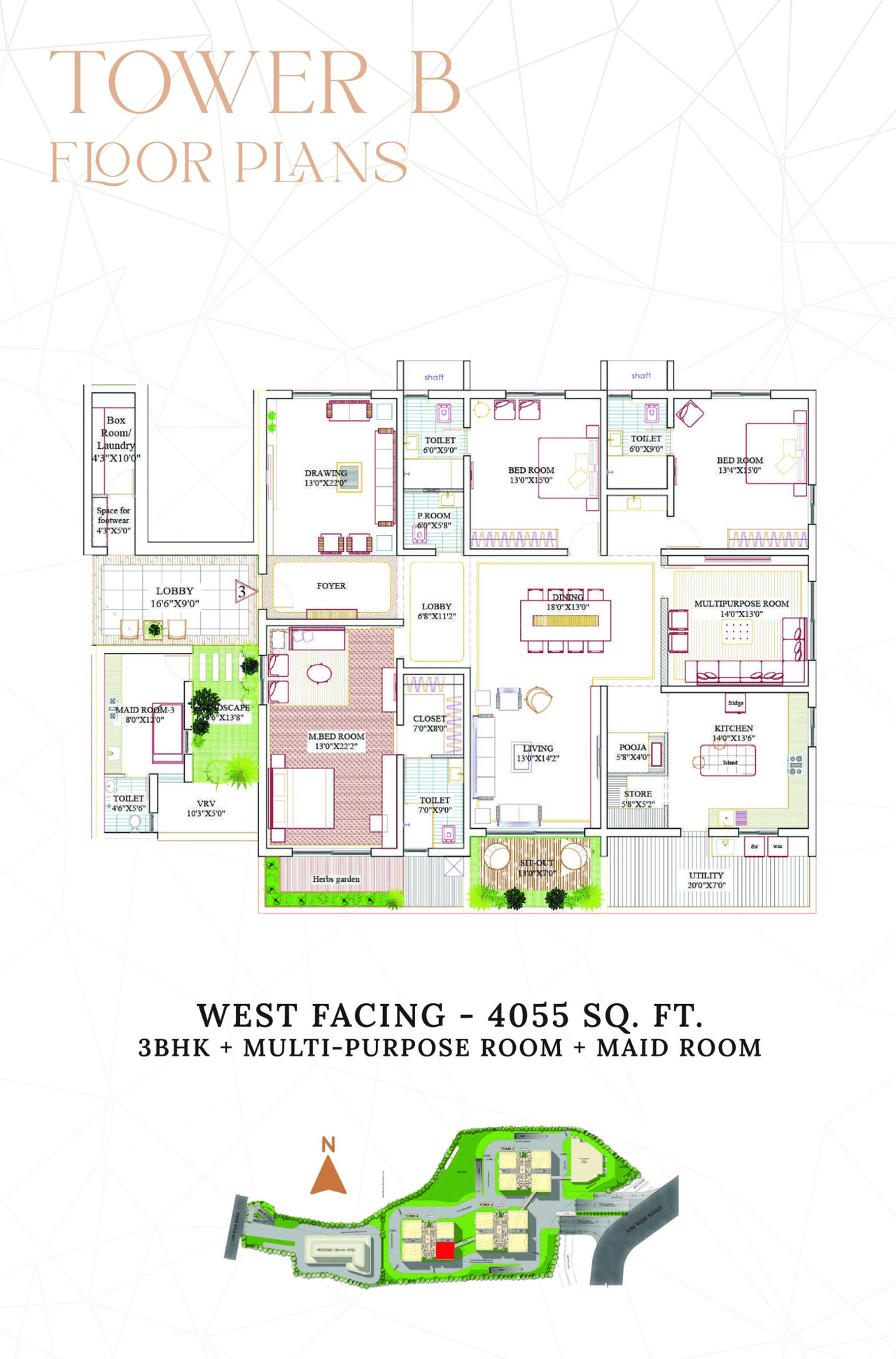 Unit plan - 2961 sq.ft.