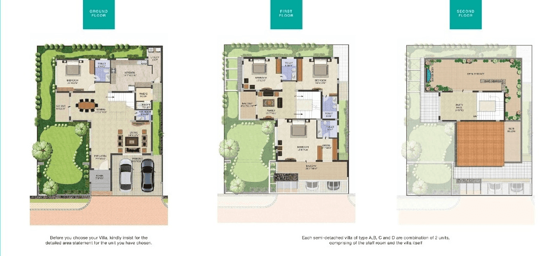 Purva Sparkling Springs Unit plan - 2898 sq.ft.