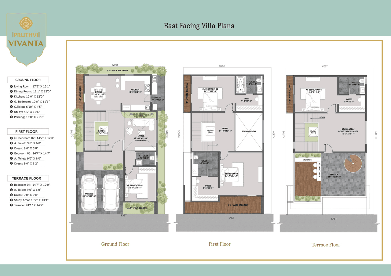 Pruthvi Vivanta Unit plan - 2689 sq.ft.