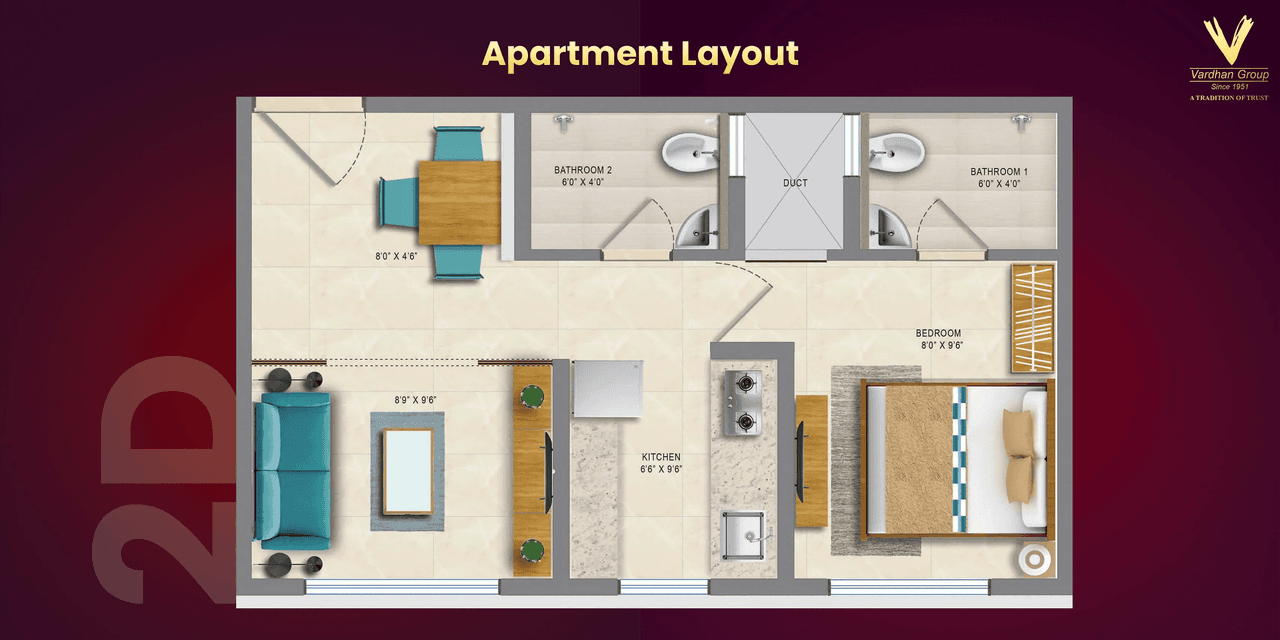 Vardhan Heights Unit plan - 320 sq.ft.