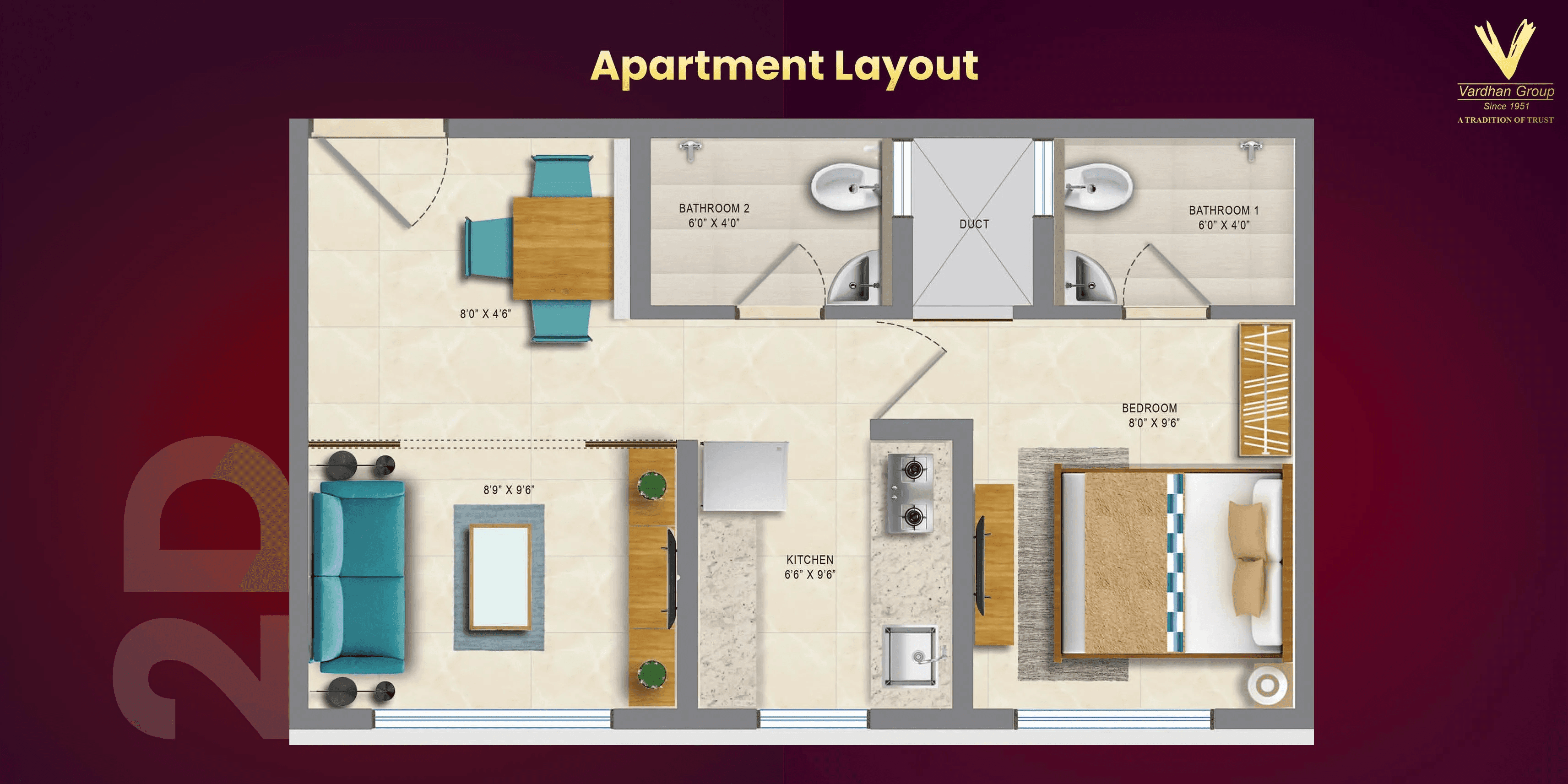 Unit plan - 320 sq.ft.