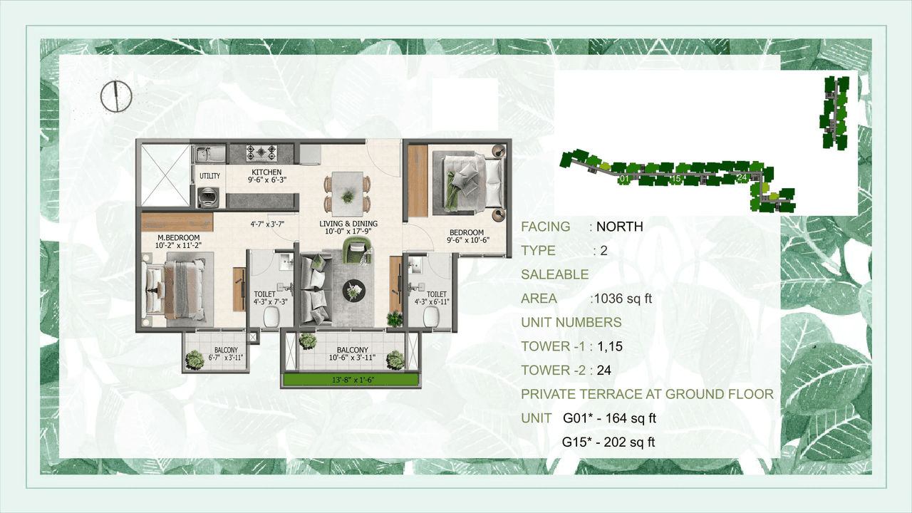 Unit plan - 642 sq.ft.