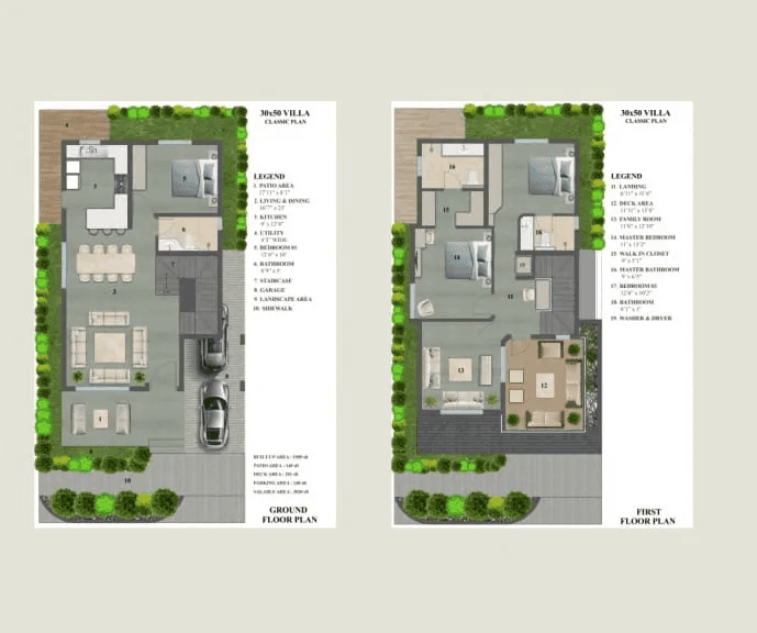 Prime One Beverly Woods Unit plan - 1200 sq.ft.