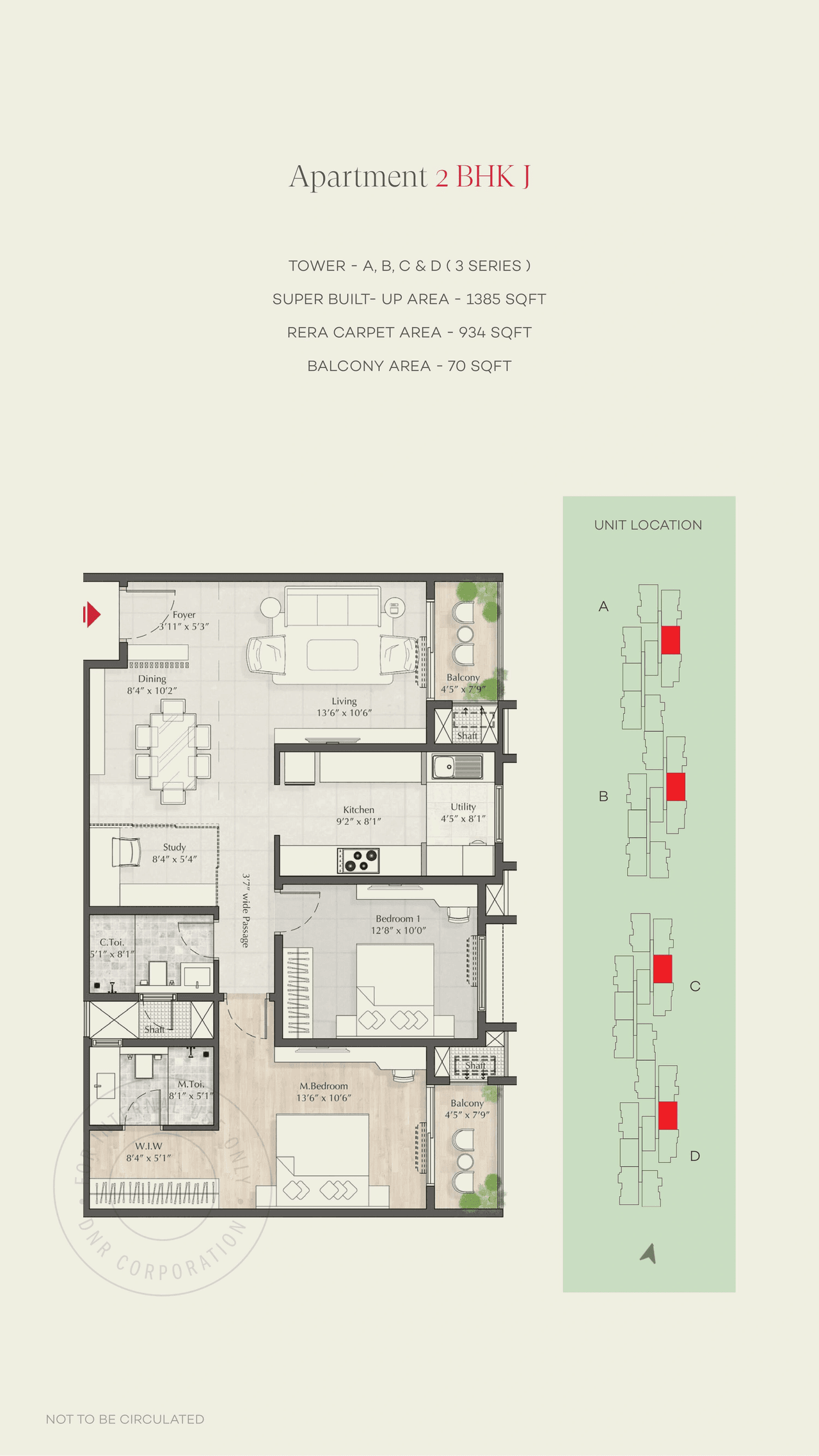 DNR Park Link Phase 2 Unit plan - 1004 sq.ft.