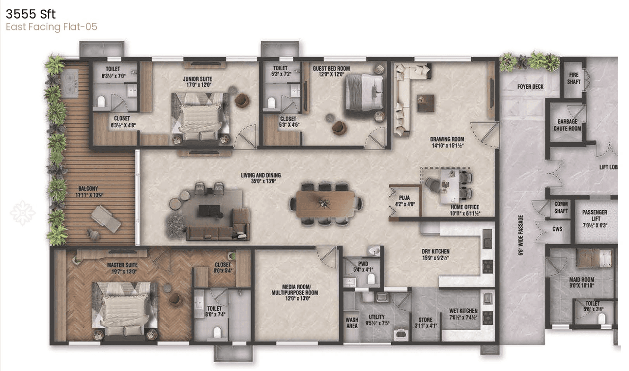 Unit plan - 2348 sq.ft.