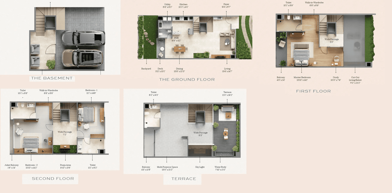 The Roots Unit plan - 2480 sq.ft.