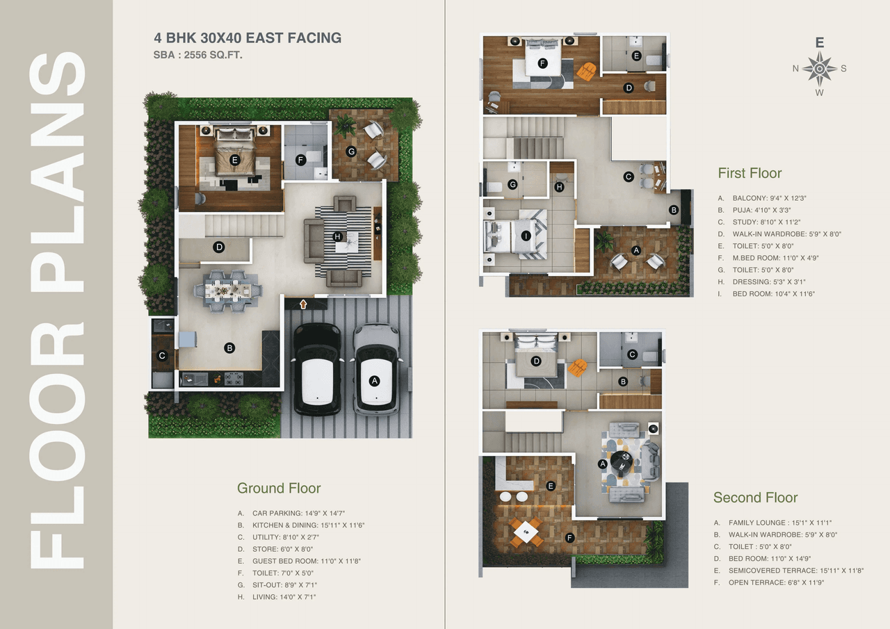 Nexon Travenza Unit plan - 1200 sq.ft.