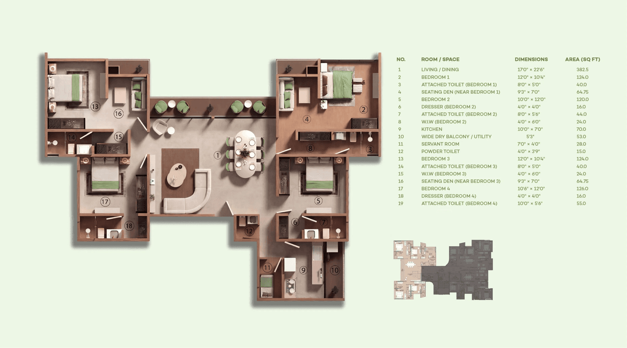 Unit plan - 1603 sq.ft.