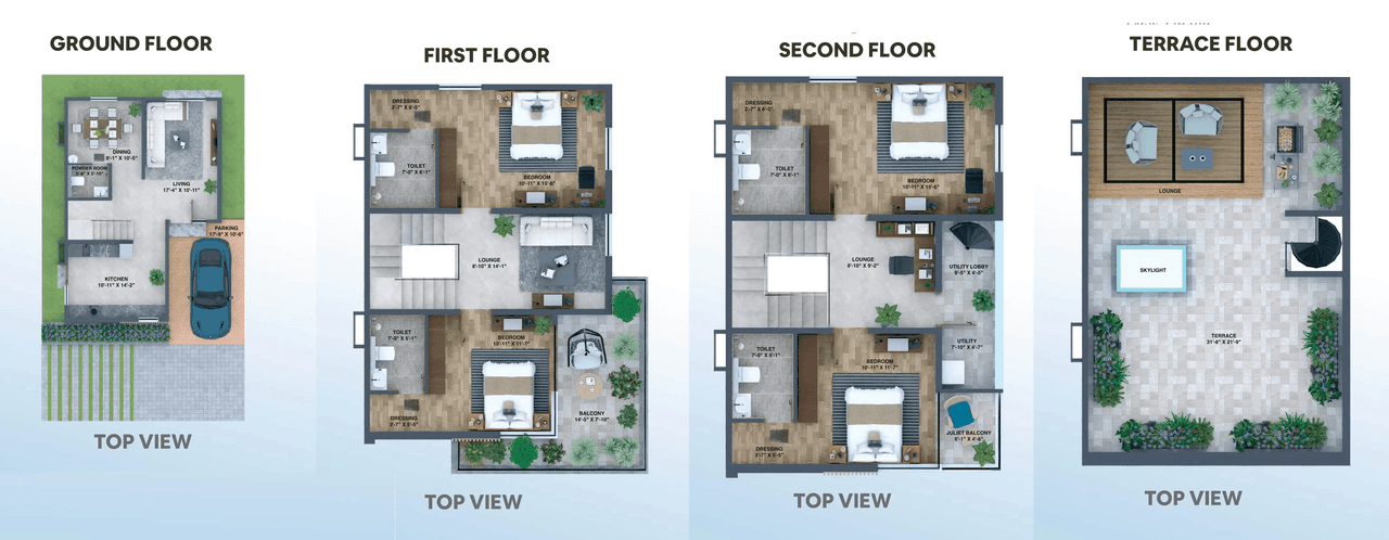 Unit plan - 1163 sq.ft.