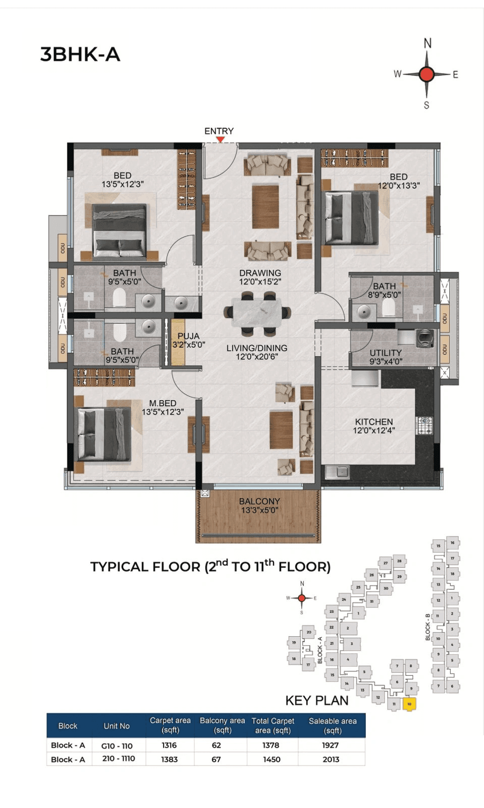 Unit plan - 1572 sq.ft.