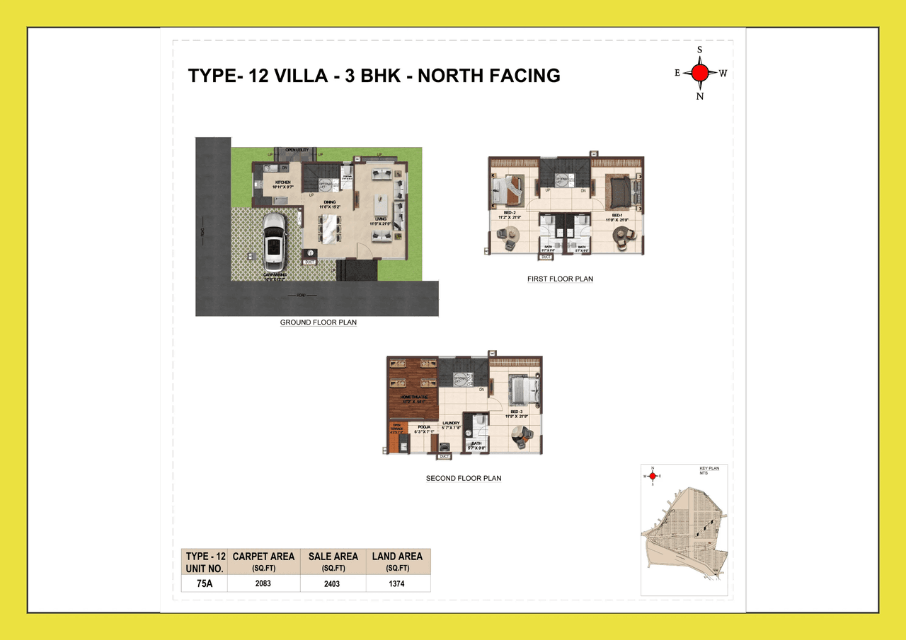 Unit plan - 2083 sq.ft.