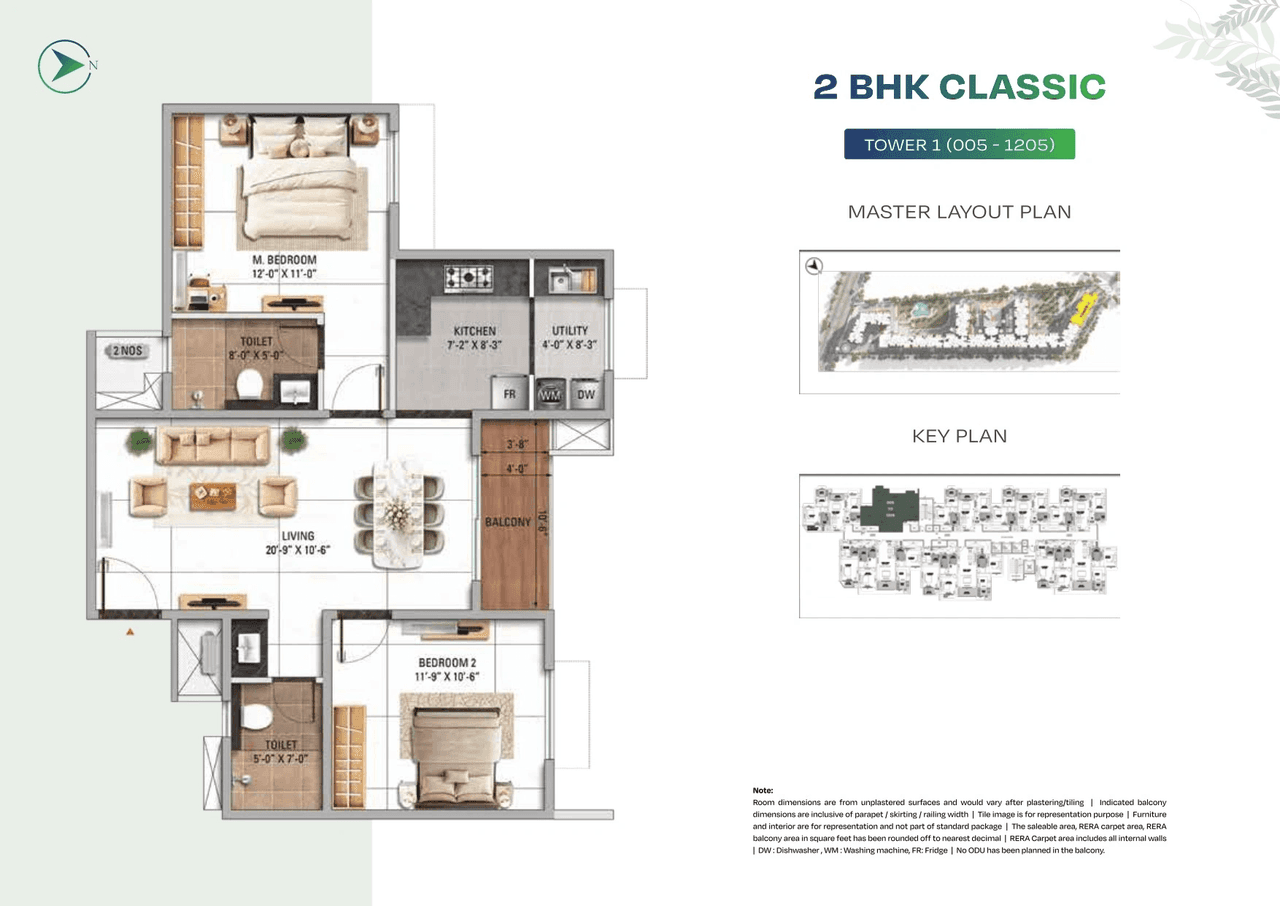 Unit plan - 777 sq.ft.