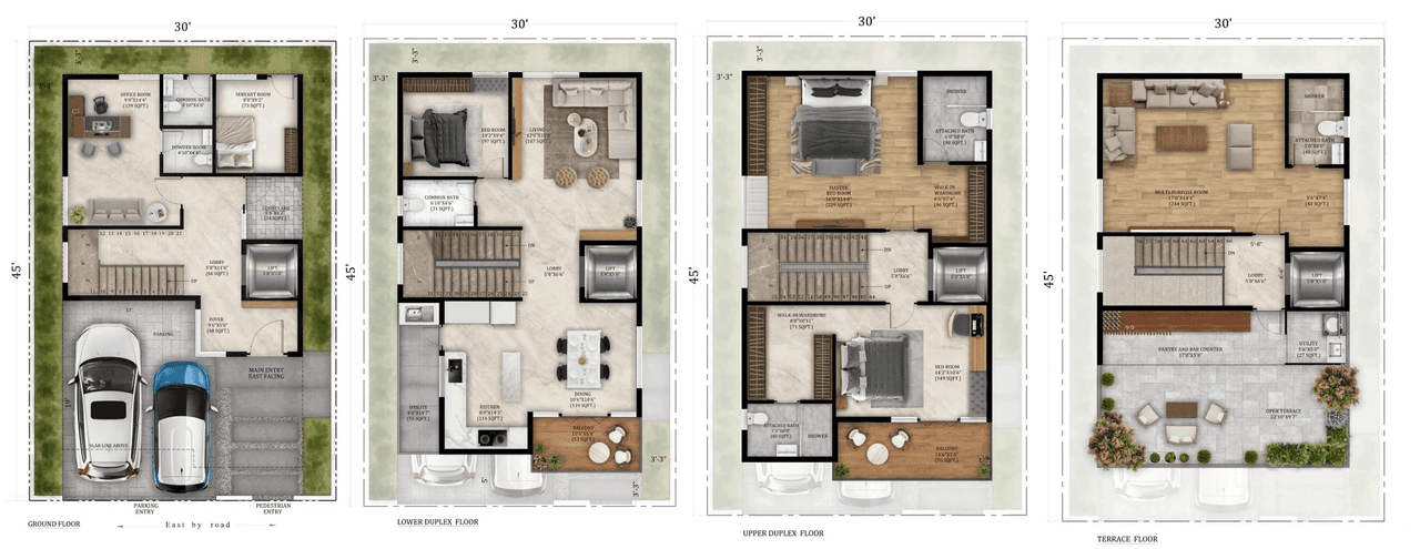 MJ Terra Vista Unit plan - 1022 sq.ft.