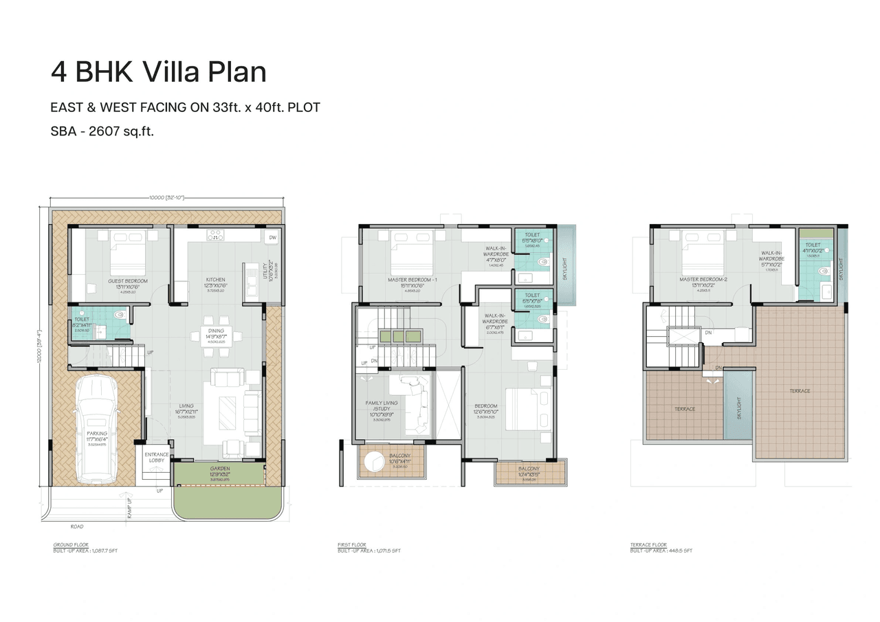 Oxyrich Unit plan - 1500 sq.ft.