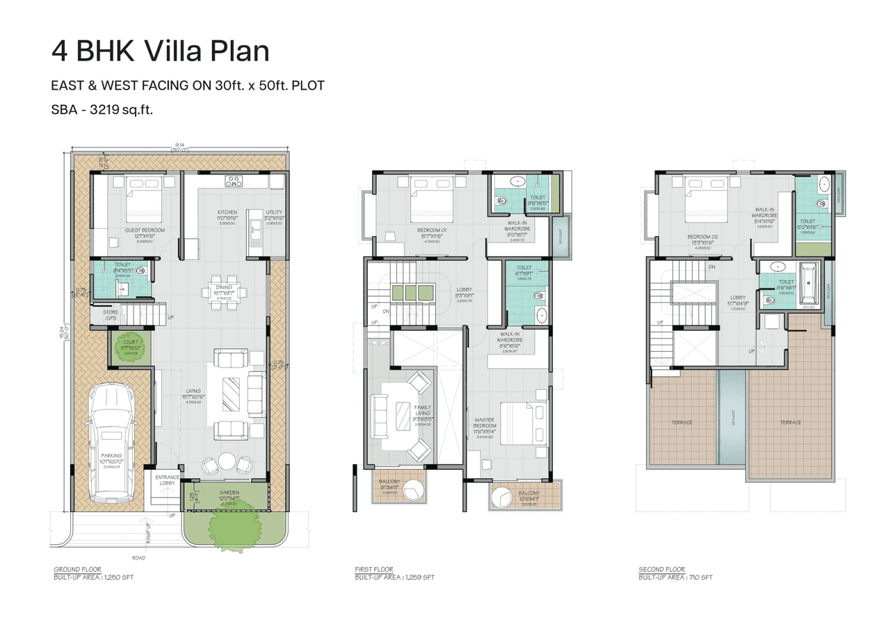 Oxyrich Unit plan - 1640 sq.ft.