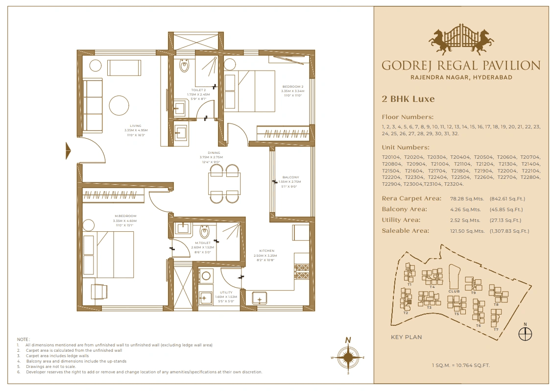 Unit plan - 942 sq.ft.