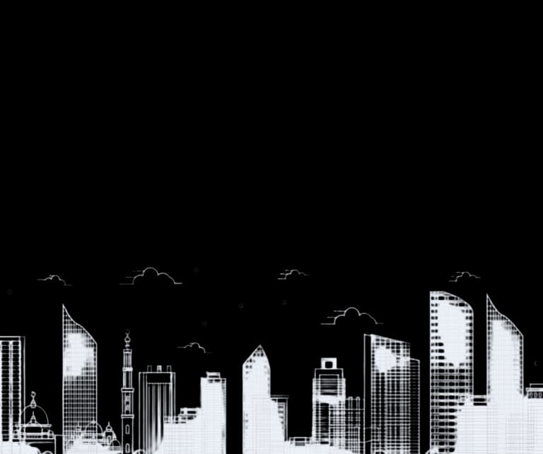 City skyline background