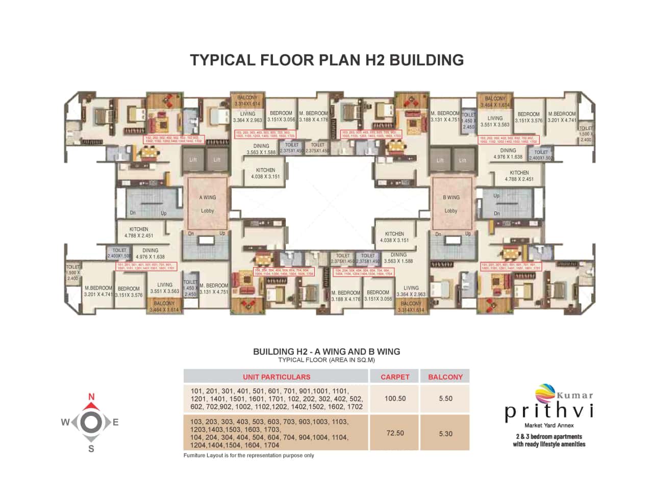 Kumar Prithvi Floor Plan