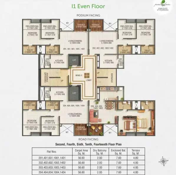 Kumar Park Infinia Floor plan 2
