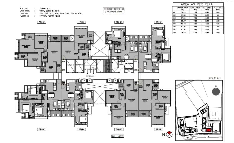 Godrej Green Vistas Floor plan 1