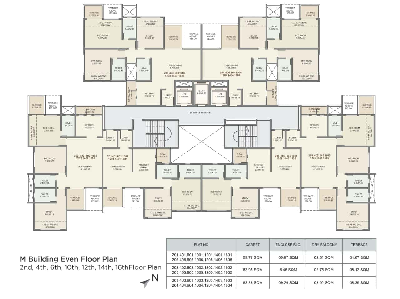 Kolte Patil Three Jewels Moon Stone Floor plan 5