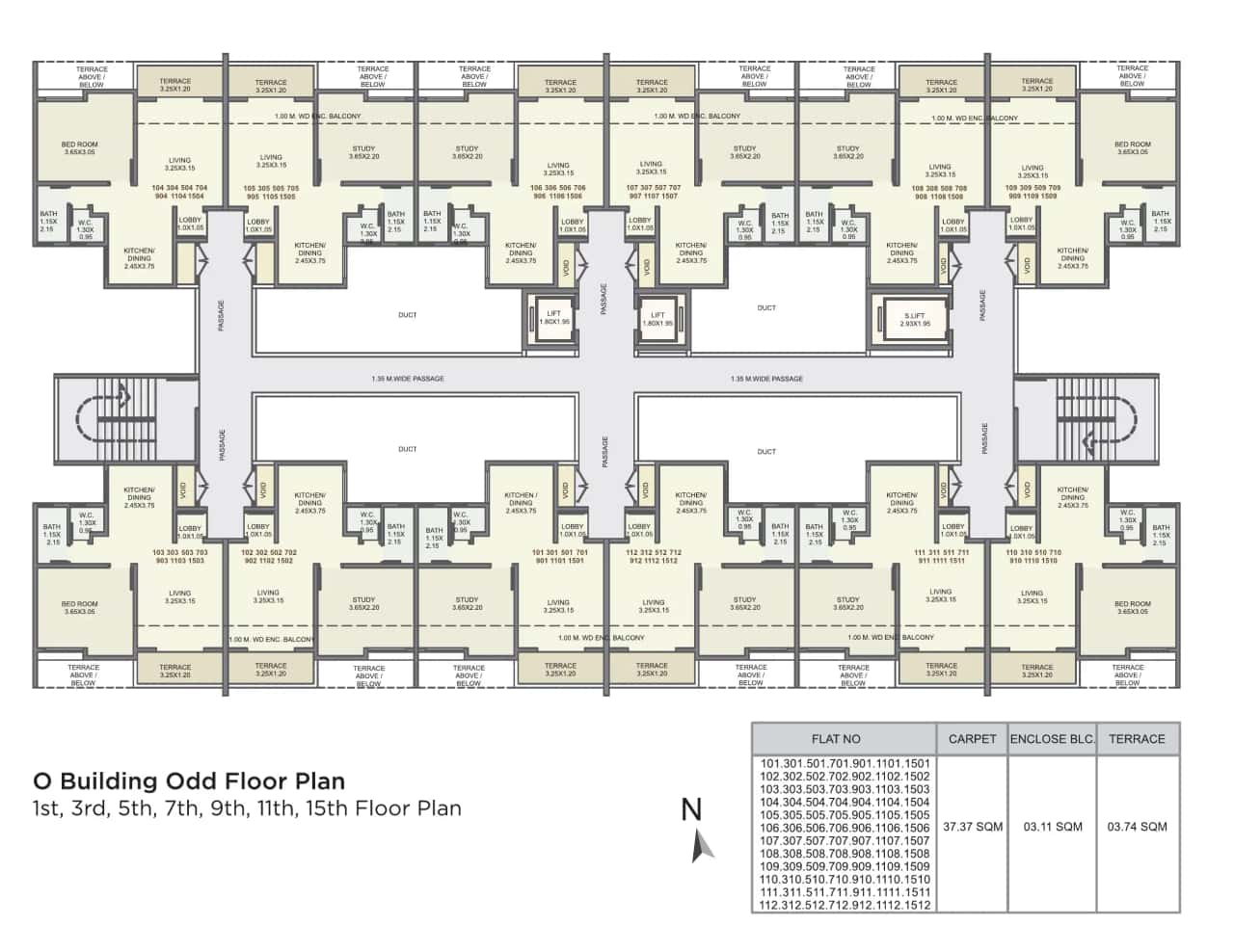 Kolte Patil Three Jewels Moon Stone Floor plan 10