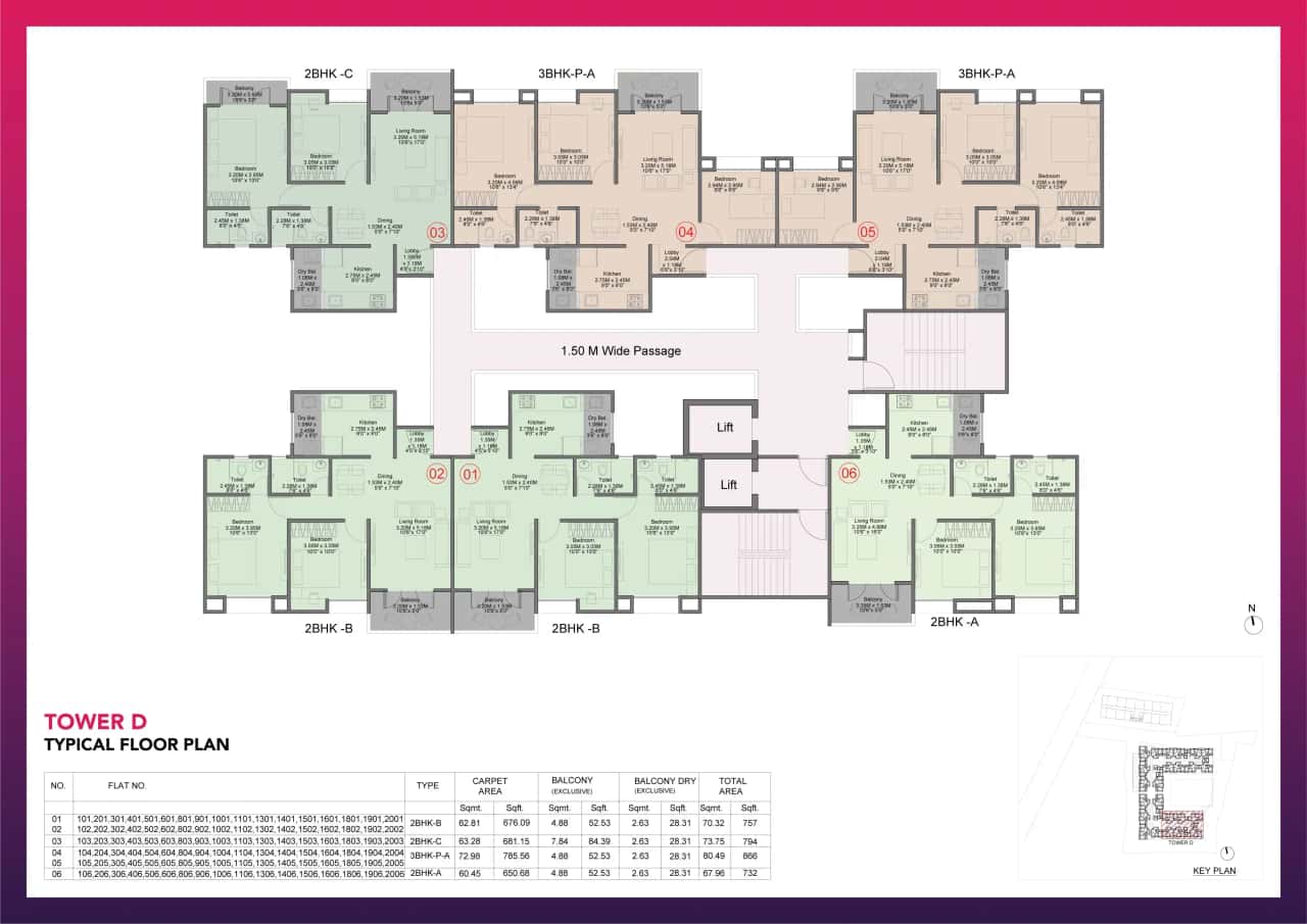 Kohinoor Sapphire 3 Floor plan 9