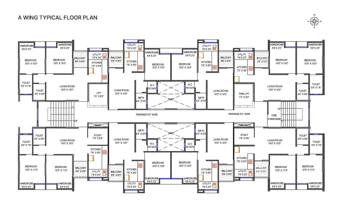 Aakar Ivory Heights Floor plan 1