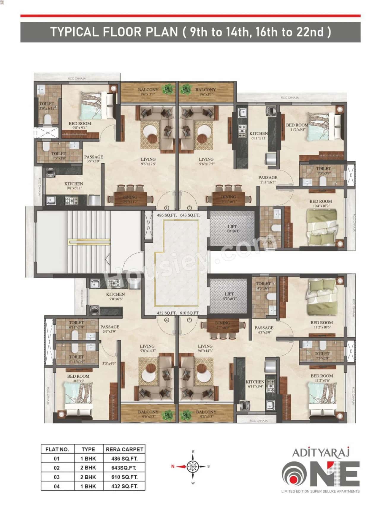 Adityaraj One Floor plan 1