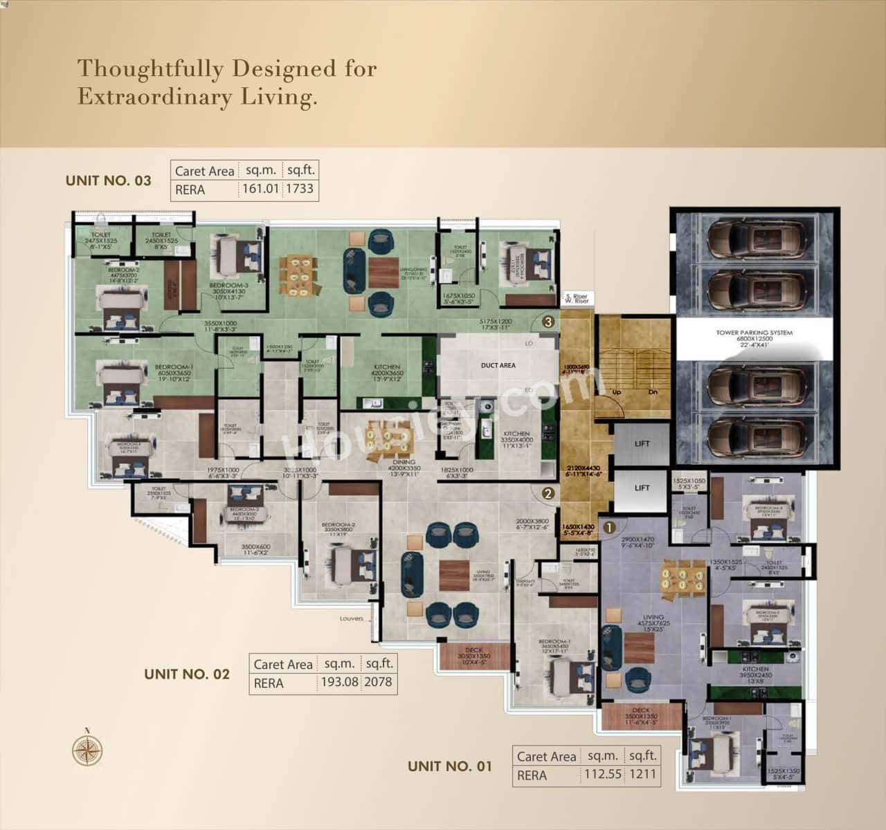 Ajmera Prive Floor Plan
