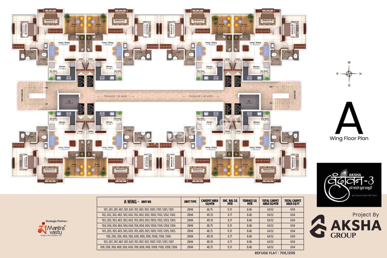 Aksha Vrundavan III Floor plan 1