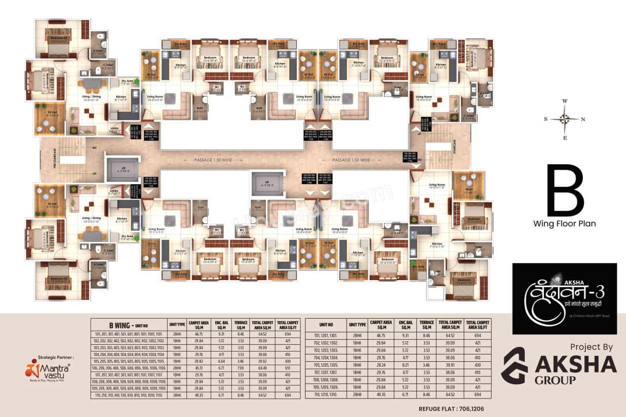 Aksha Vrundavan III Floor plan 2