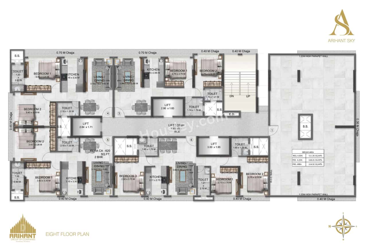 Arihant Sky Floor plan 1