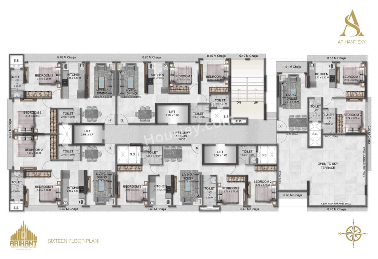 Arihant Sky Floor plan 3