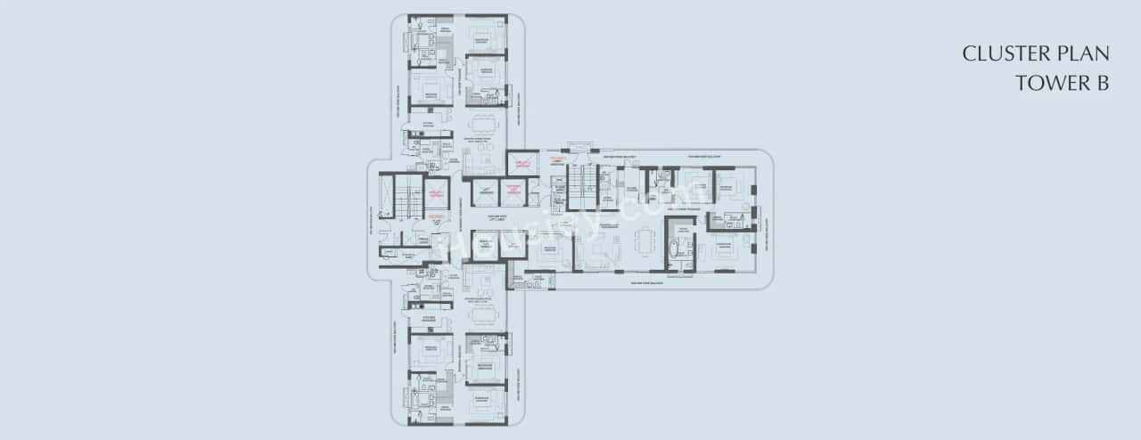 Central Bignonia Towers Floor Plan